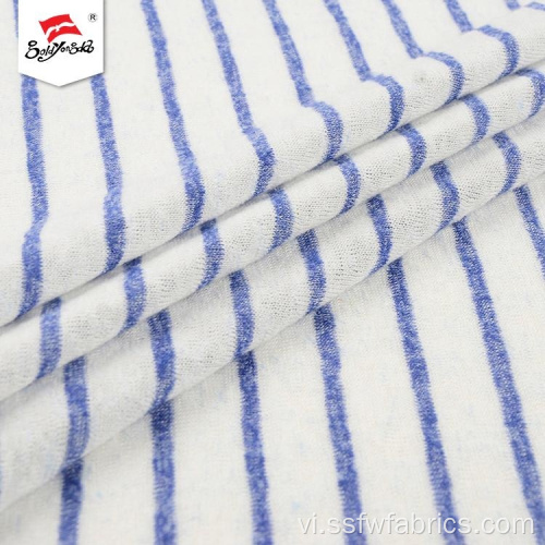 Màu sắc sạch sẽ Antistatic Stripe phổ biến Vải dệt kim Hacci